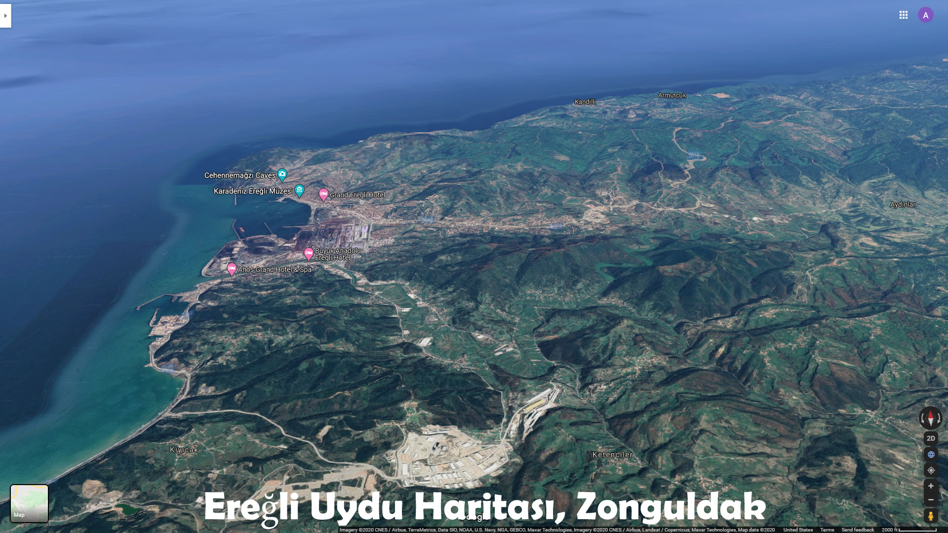 Eregli Satellite Map, Zonguldak